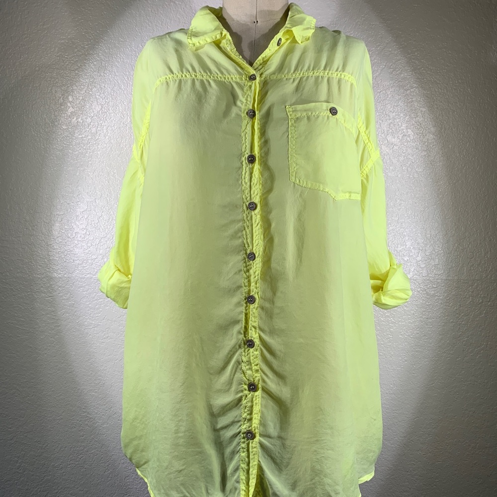 Pete & Greta by Johnny Was Silk Jansen Button Down Shirt M NWT